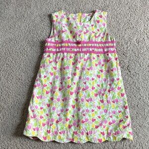 Lilly Pulitzer Kids Dress in Pink and Yellow Floral